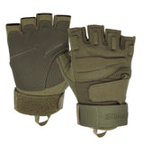 color:Army Green | Seibertron S.O.L.A.G Half Finger half finger tactical gloves image 09