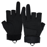 color:Black | Seibertron S.O.L.A.G-T three fingerless tactical gloves image 01