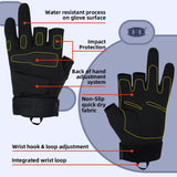 color:Black | Seibertron S.O.L.A.G-T three fingerless tactical gloves image 03