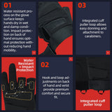 color:Black | Seibertron S.O.L.A.G-T three fingerless tactical gloves image 04