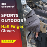color:Grey | Seibertron S.O.L.A.G-T three fingerless tactical gloves image 06