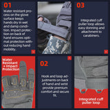 color:Grey | Seibertron S.O.L.A.G-T three fingerless tactical gloves image 08
