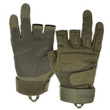 color:Army Green | Seibertron S.O.L.A.G-T three fingerless tactical gloves image 09