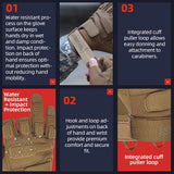 color:Coyote | Seibertron S.O.L.A.G-T three fingerless tactical gloves image 16