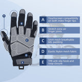 color:Grey | Seibertron SPS-1 full finger touchscreen motorcycle gloves image 06