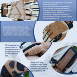 color:Khaki | Seibertron SPS-1 full finger touchscreen motorcycle gloves image 12