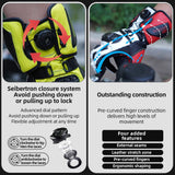 color:Yellow | Seibertron SPS-6 leather racing gloves with carbon fiber protection image 04