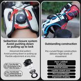 color:White | Seibertron SPS-6 leather racing gloves with carbon fiber protection image 14
