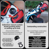 color:Red | Seibertron SPS-6 leather racing gloves with carbon fiber protection image 19