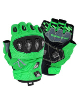 Seibertron SPS-7H half-finger motorcycle gloves in Green