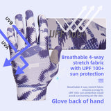 color:Grey | Seibertron S.P.S.G-1 UPF100 sun protection touchscreen full finger gloves image 06