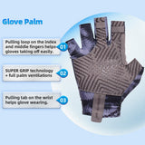 color:Black | Seibertron S.P.S.G-2 UPF100 sun protection fishing gloves image 03