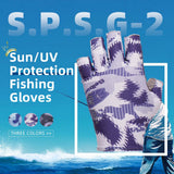 color:Grey | Seibertron S.P.S.G-2 UPF100 sun protection fishing gloves image 05