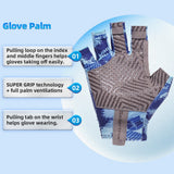 color:Blue | Seibertron S.P.S.G-2 UPF100 sun protection fishing gloves image 11