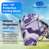 color:Grey | Seibertron S.P.S.G-3 UPF100 sun protection fingerless cycling gloves image 05