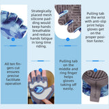 color:Blue | Seibertron S.P.S.G-3 UPF100 sun protection fingerless cycling gloves image 12