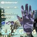 color:Black | Seibertron S.P.S.G-4 UPF100 sun protection horse riding gloves image 01