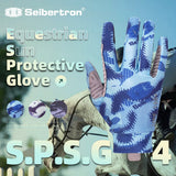 color:Blue | Seibertron S.P.S.G-4 UPF100 sun protection horse riding gloves image 09