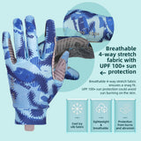 color:Blue | Seibertron S.P.S.G-4 UPF100 sun protection horse riding gloves image 10