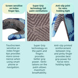 color:Blue | Seibertron S.P.S.G-4 UPF100 sun protection horse riding gloves image 12