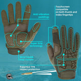 color:Army Green | Seibertron T.F.F.I.G 2.0 full finger tactical gloves image 12