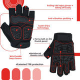 color:Black | Seibertron T.H.F.I.G 2.0 half finger tactical gloves image 04