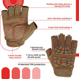 color:Coyote | Seibertron T.H.F.I.G 2.0 half finger tactical gloves image 16