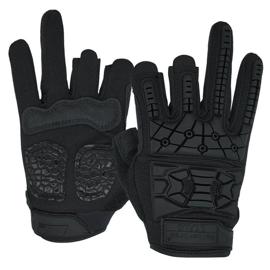 color:Black | Seibertron T.T.F.I.G 2.0 three fingerless tactical gloves image 01