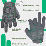 color:Grey | Seibertron T.T.F.I.G 2.0 three fingerless tactical gloves image 07