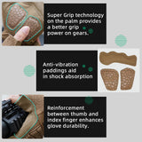 color:Coyote | Seibertron T.T.F.I.G 2.0 three fingerless tactical gloves image 16