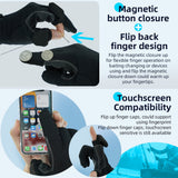 color:all | Seibertron W.G.F.G 2.0 Winter Fishing Gloves water-resistant winter fishing gloves with magnetic finger flap image 04