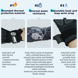 color:all | Seibertron W.G.F.G 2.0 Winter Fishing Gloves water-resistant winter fishing gloves with magnetic finger flap image 05